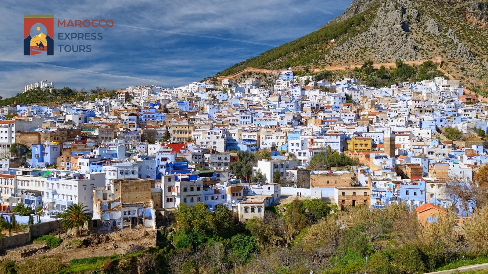 Veduta d'insieme di Chefchaouen
