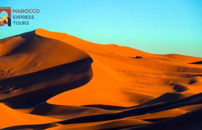 Le dune di Erg Chebbi all'alba