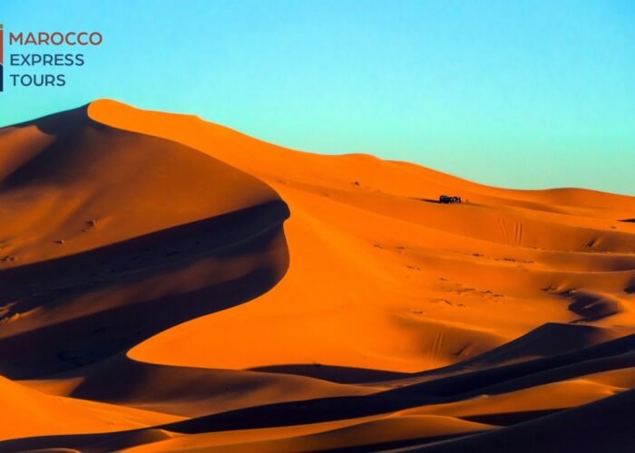 Le dune di Erg Chebbi all'alba