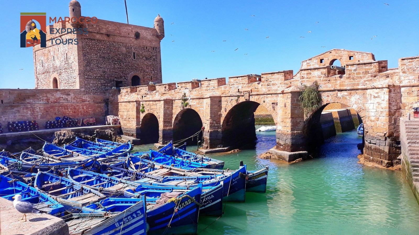 Le barche blu del porto di Essaouira