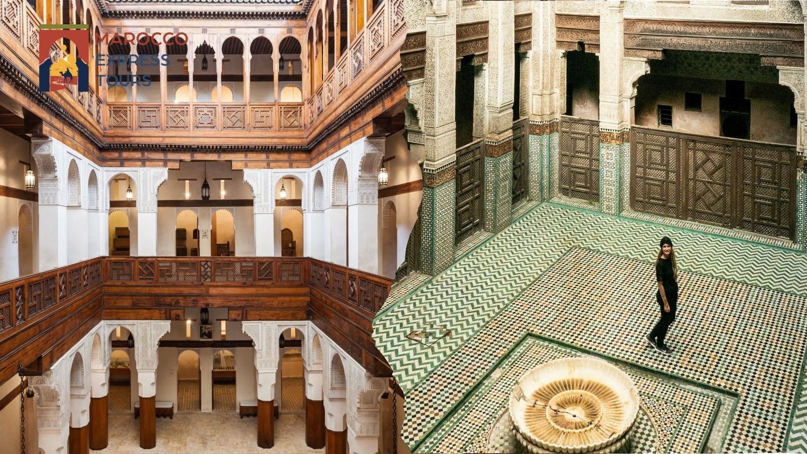 I cortili di due riad della medina
