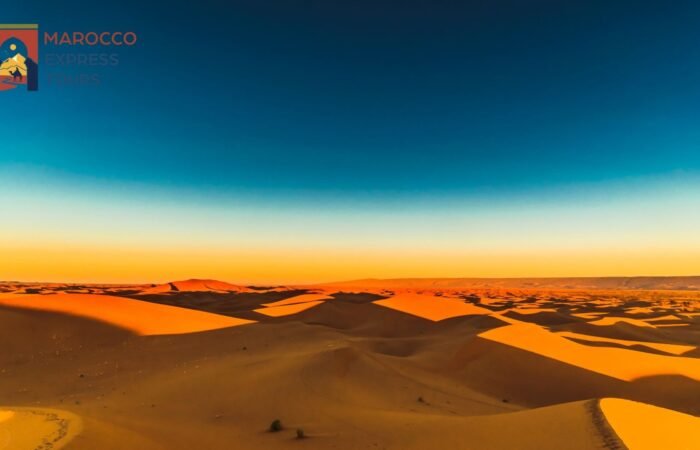 Le dune di M'hamid al tramonto
