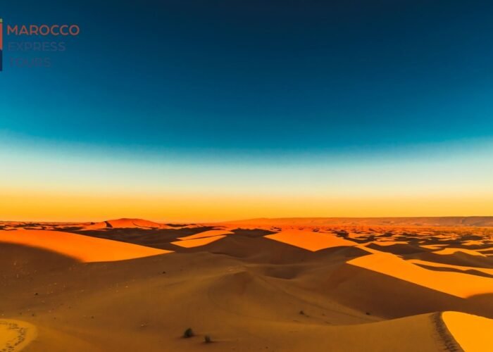 Le dune di M'hamid al tramonto